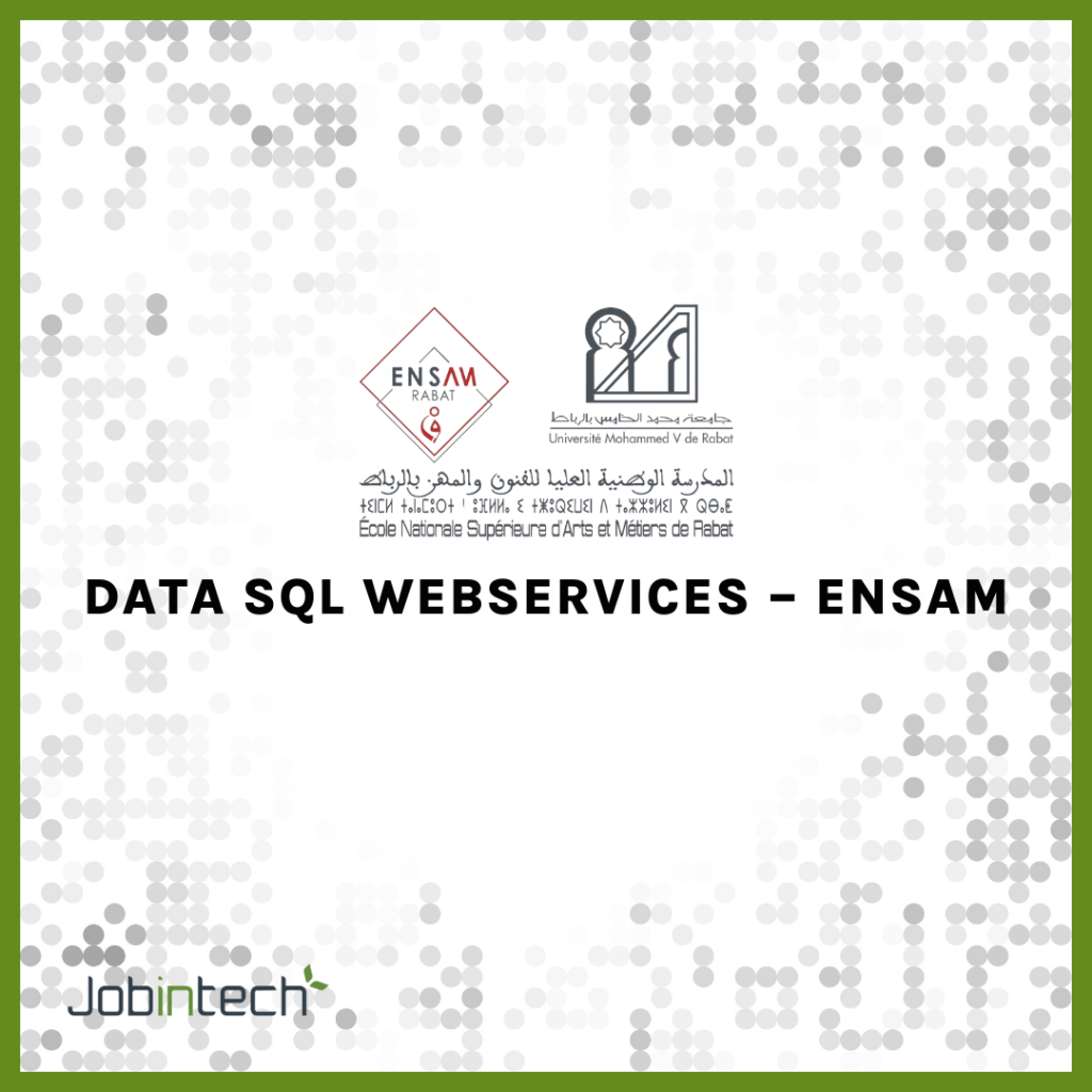 Data SQL Webservices - ENSAM